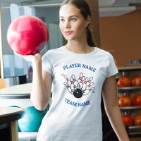 Custom Bowling Team Logo with Player & Team Name 