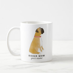 Custom Boxer Mum Mug, Personalised Boxer Dog mug