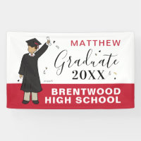 Custom Boy Avatar | High School Graduation Banner