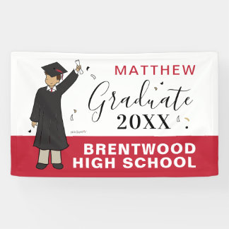Custom Boy Avatar | High School Graduation Banner