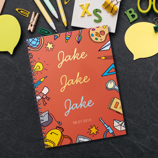 Custom Boy’s Back-to-School Name  Notebook (Creator Uploaded)