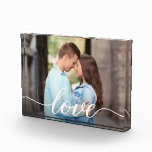 Custom boyfriend and girlfriend photo Love script<br><div class="desc">Celebrate your love story with our Custom Boyfriend and Girlfriend Photo Love Script. This beautifully crafted photo block allows you to showcase your favourite moments together and express your heartfelt emotions. Personalise this photo block by adding your own special photo, capturing a cherished memory that holds significance for both of...</div>