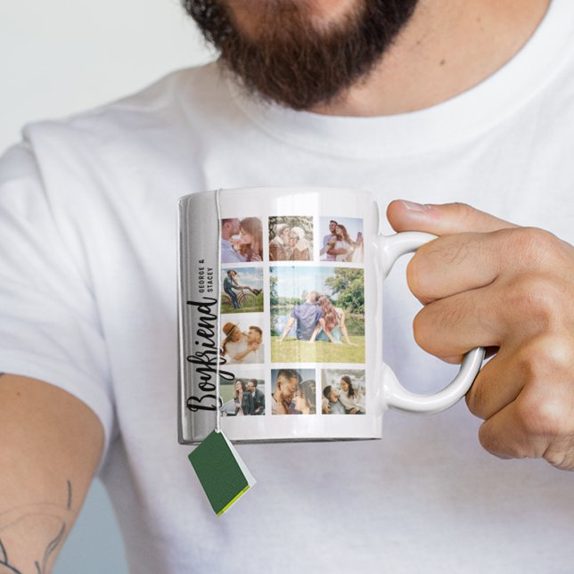Custom Boyfriend Photo Collage Coffee Mug (Creator Uploaded)