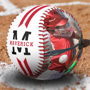 Custom Boys Name Sports Player Photo Baseball