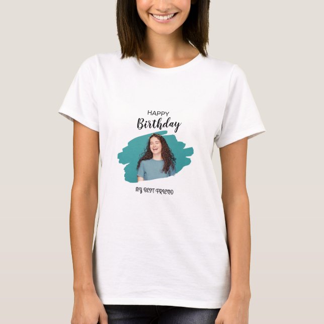 Custom Branded Aesthetic Happy Birthday T-Shirt (Front)