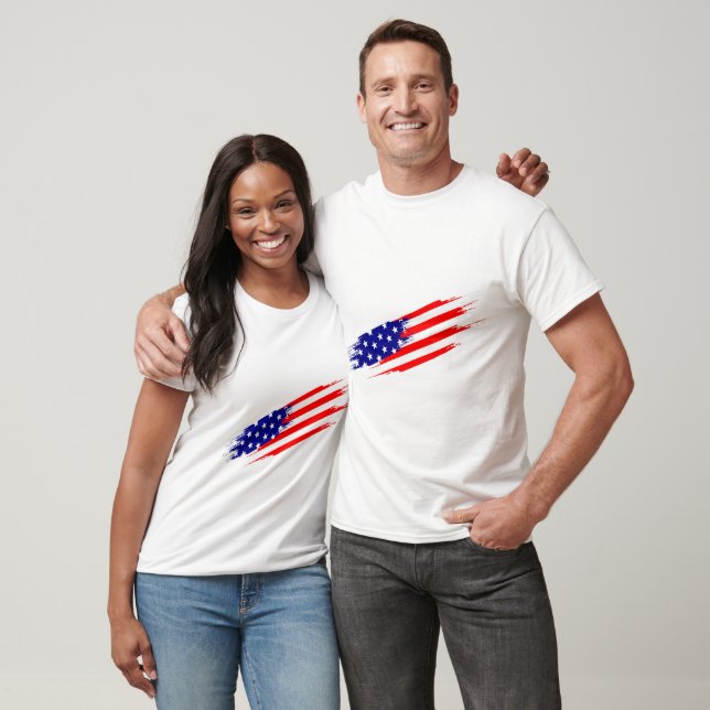 Custom Branded American Flag T-Shirt (Unisex)