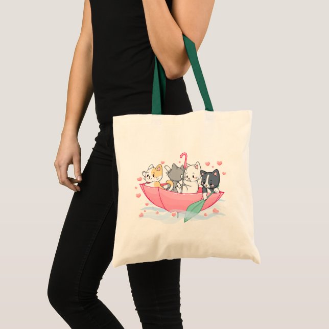 Custom Branded Animal Cat Tote Bag (Front (Product))