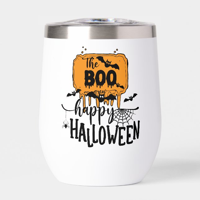 Custom Branded Black and White Spooky Halloween  (Front)