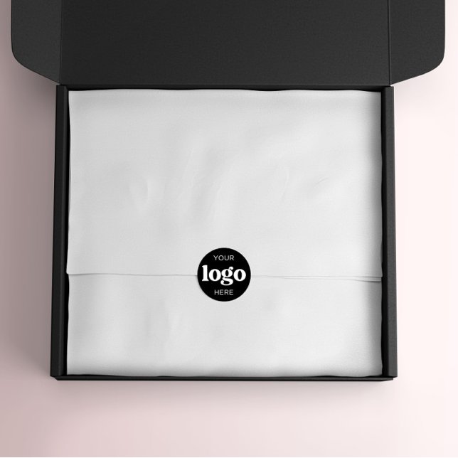 Custom Branded Business Logo Company Packaging Classic Round Sticker (Creator Uploaded)