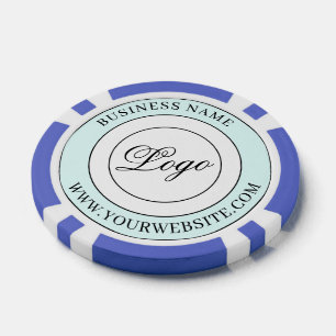 Custom Branded Business Name Logo and Text Poker Chips