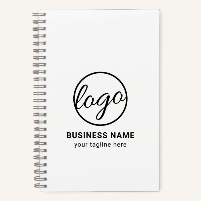 Custom Branded Company Promotional Logo Business Notebook (Front)
