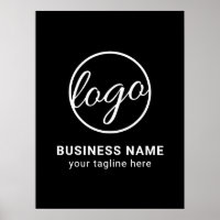 Custom Branded Company Simple Black Business Logo