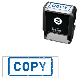 Custom Branded COPY Basic Office or Business Bank Self-inking Stamp