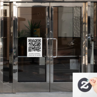 Custom Branded Door Lock QR Code Scan to Enter 