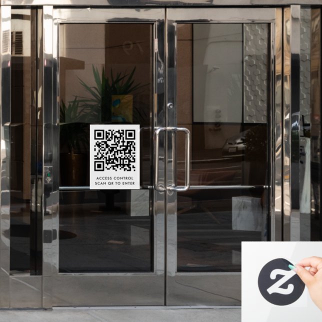 Custom Branded Door Lock QR Code Scan to Enter  (Office Door)