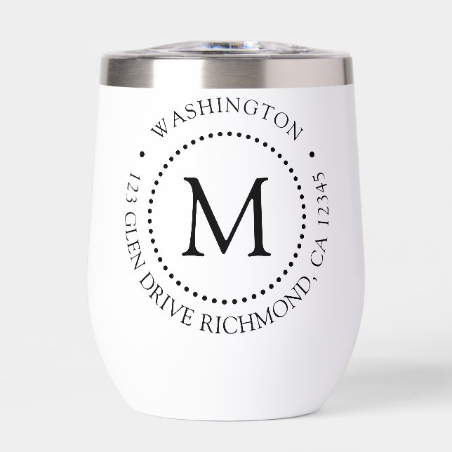 Custom Branded Dot Frame Monogram  (Front)