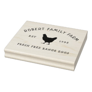 Custom Branded Family Farm | Egg Carton Stamp