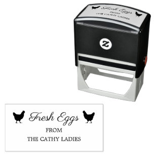 Custom Branded Farmhouse Egg Carton Stamp
