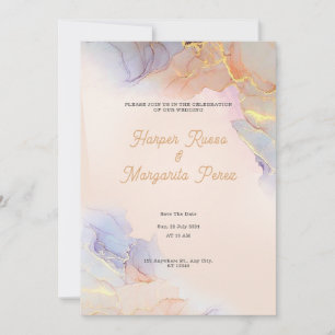 Custom Branded Golden Minimalist Islamic Wedding Invitation