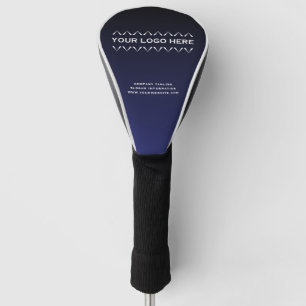 Custom Branded Golf Head Cover Navy Blue