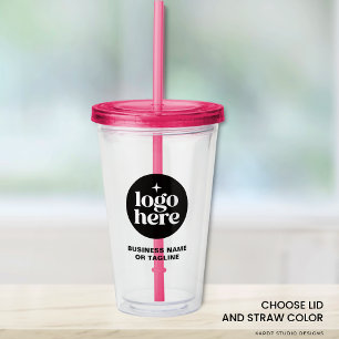 Custom Branded Logo Acrylic Tumbler