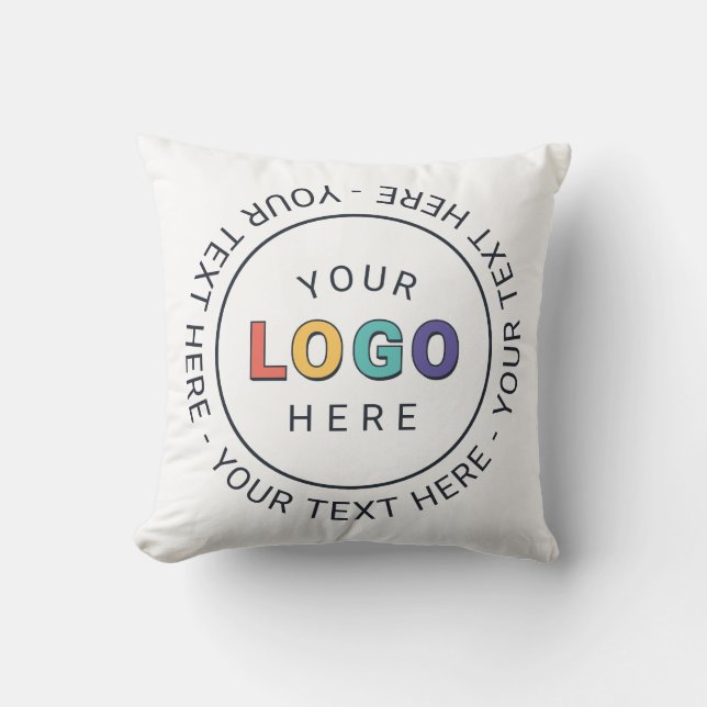 Custom Branded Logo Business  Cushion (Front)
