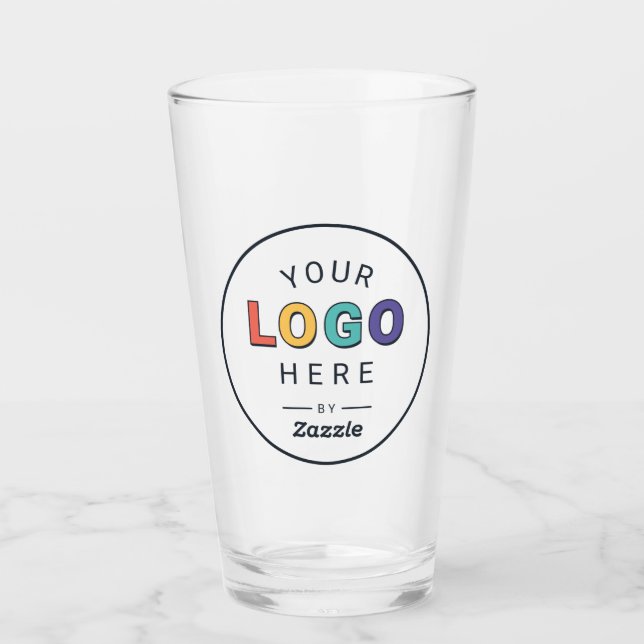 Custom Branded Logo Business Glass (Front)