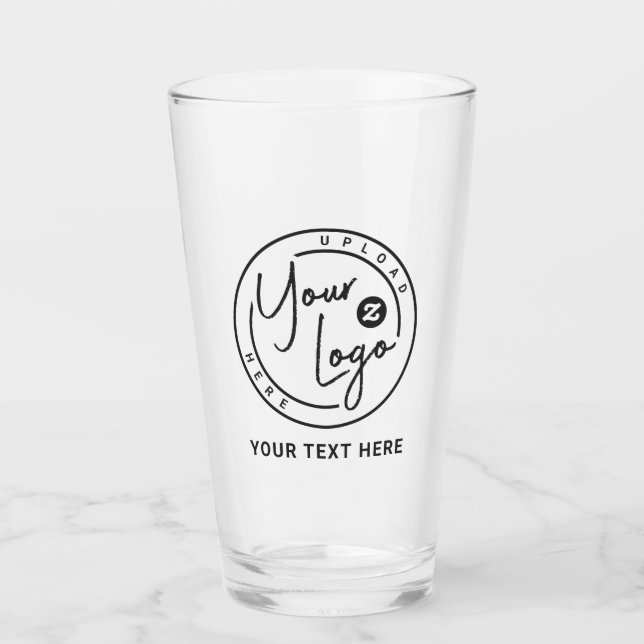 Custom Branded Logo Business Glass (Front)