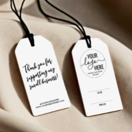 Custom Branded Logo Business Price Size Hang Tag