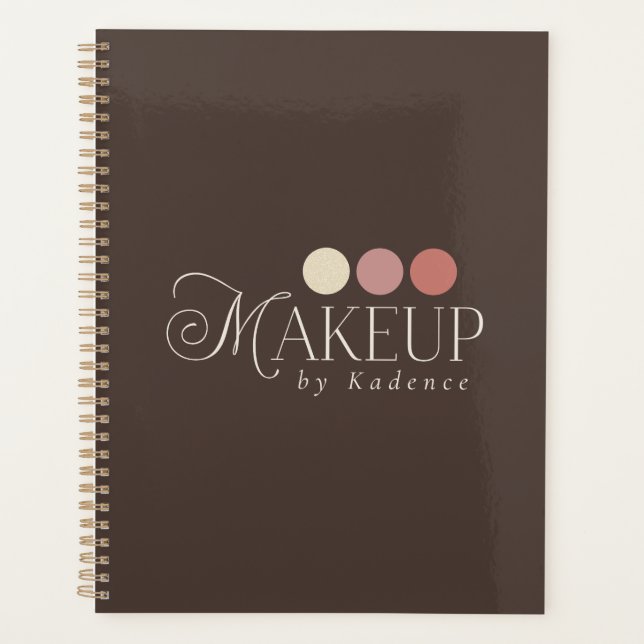 Custom Branded Makeup Artist Appointment Planner (Front)