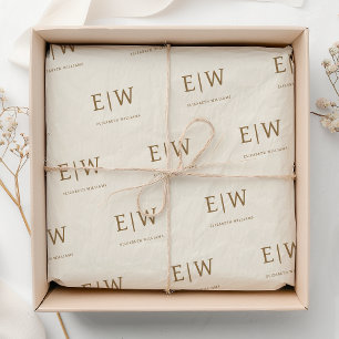 Custom Branded Monogram Business Company Packaging Tissue Paper