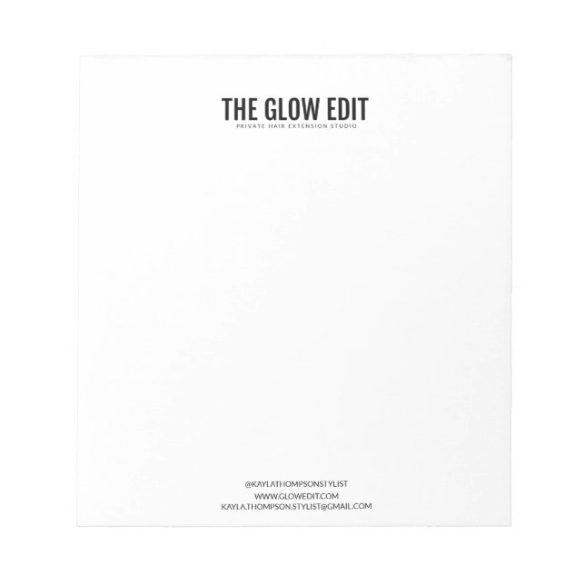 CUSTOM BRANDED NOTEPAD (Front)