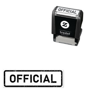 Custom Branded OFFICIAL Basic Office or Business Self-inking Stamp