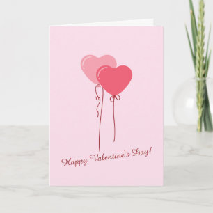 Custom Branded Pink Minimalist Valentine's Day Card
