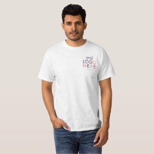 Custom Branded Promotional Business Logo + website T-Shirt