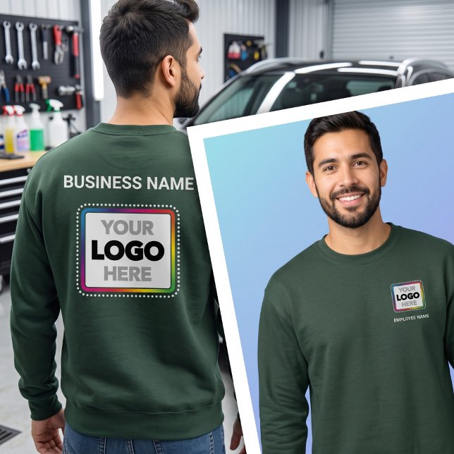 Custom Branded Sweatshirt - Business Logo & Name (Creator Uploaded)