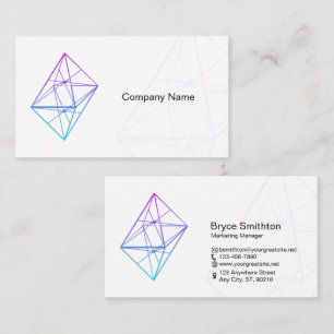 Custom Branded Tech Start-Up White Business Card