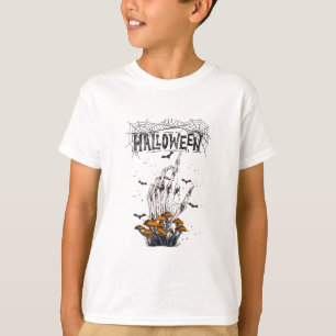 Custom Branded White Modern Halloween T-Shirt