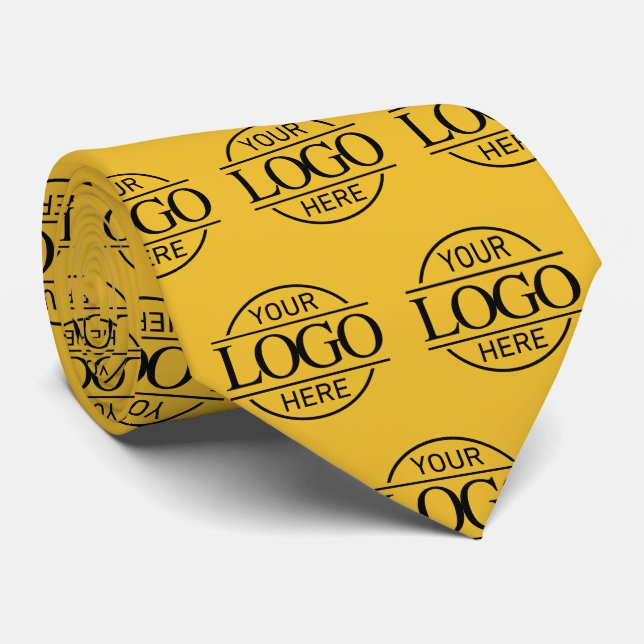 Custom Branding Business Logo Pattern Promotional Tie (Rolled)