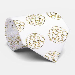 Custom Branding Business Logo Pattern Promotional Tie