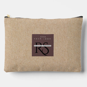 Custom Branding Natural wood texture Modern Accessory Pouch