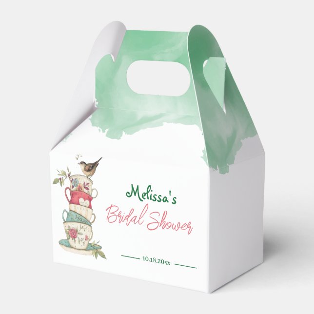 Custom Bridal Cups Bridal Shower Favour Boxes (Front Side)