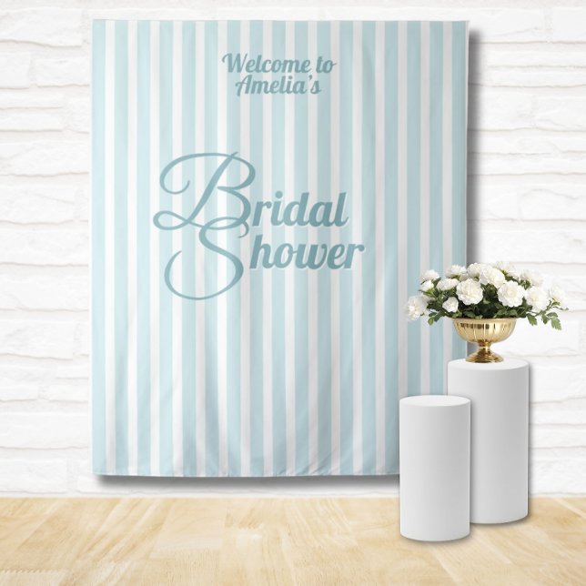 Custom Bridal Shower Banner - Elegant Decoration Tapestry (Bridal Shower Party Banner Custom Welcome Signs)