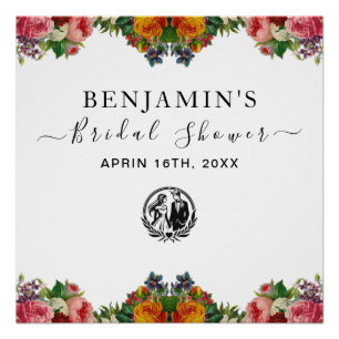 Custom Bridal Shower Celebration Poster