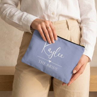 Custom Bridal Shower Favor Pouch, Future Mrs Gift Accessory Pouch