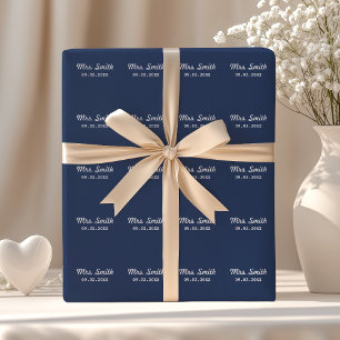 Custom Bridal Wedding Wrapping Paper