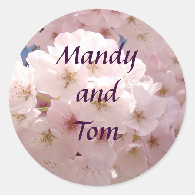 Custom Bride and Groom stickers Envelope Seals (Front)
