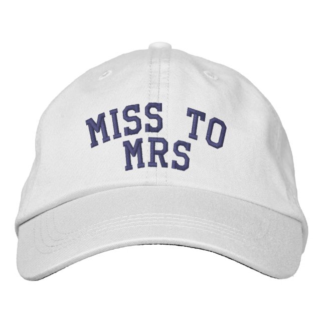 Custom Bride Embroidered Hat (Front)