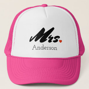 Custom Bride Mrs. Trucker Hat Cap
