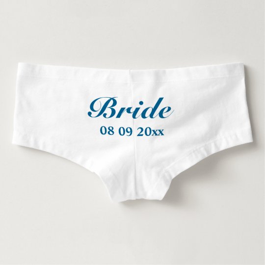 Custom Bride Panties in something blue